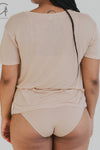 BASERANGE Classic Bamboo Fiber Bamboo Cotton Loose T-shirt Series Collection Round Neck Bottoming Shirt France BAS-TOLO-BL-000-HAPTIC